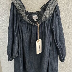 Shyanne Off The Shoulder Denim Blouse